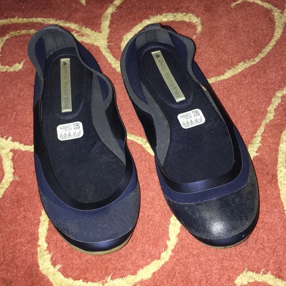 Stella McCartney Adidas Navy Blue Flats